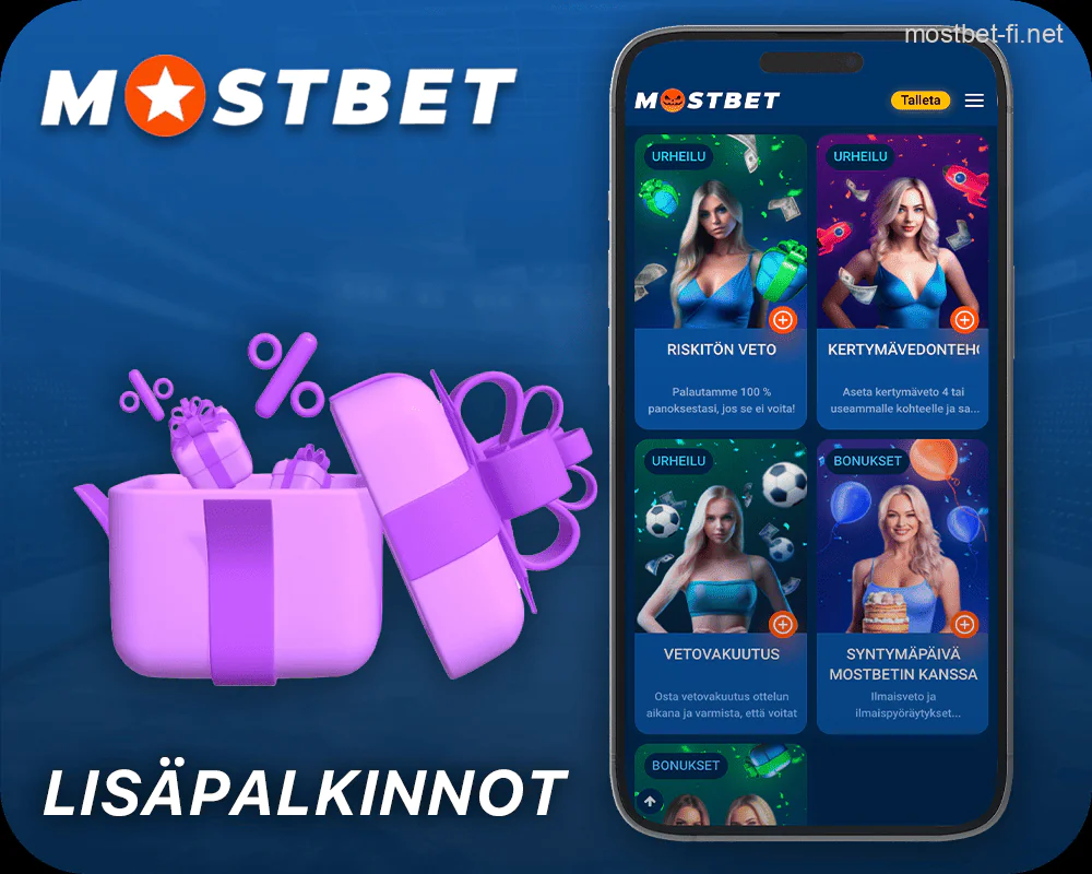 Lisäpalkinnot Mostbet-sovelluksen pelaajille