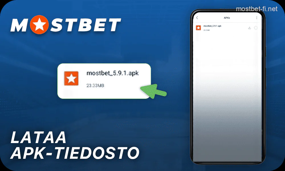 Napsauta "Hyväksy" ladataksesi Mostbet APK-tiedoston