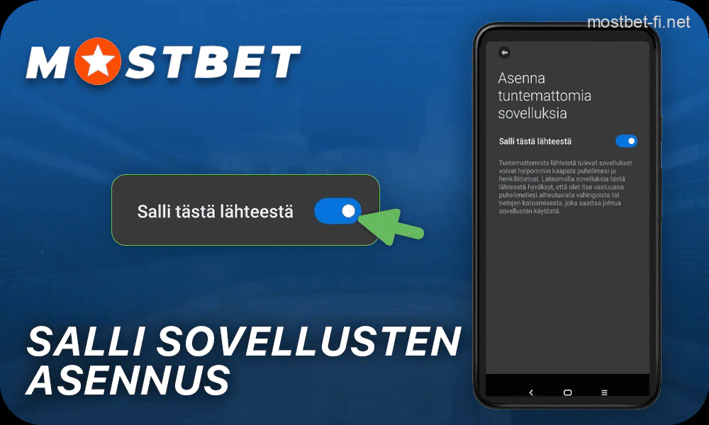 Salli tuntemattomista lähteistä peräisin olevien sovellusten lataaminen laitteellesi