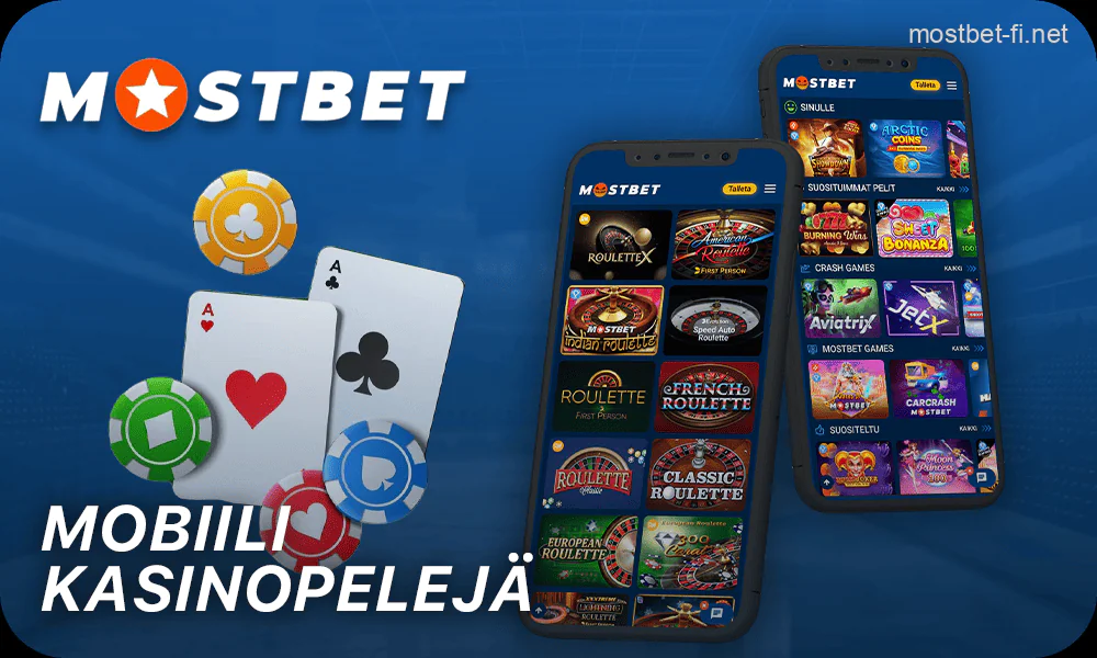 Kasinopelit Mostbet-mobiilisovelluksessa