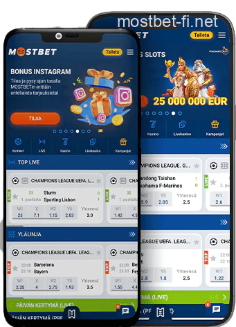 Mostbet casinon mobiilisovellus pelaajille Suomessa