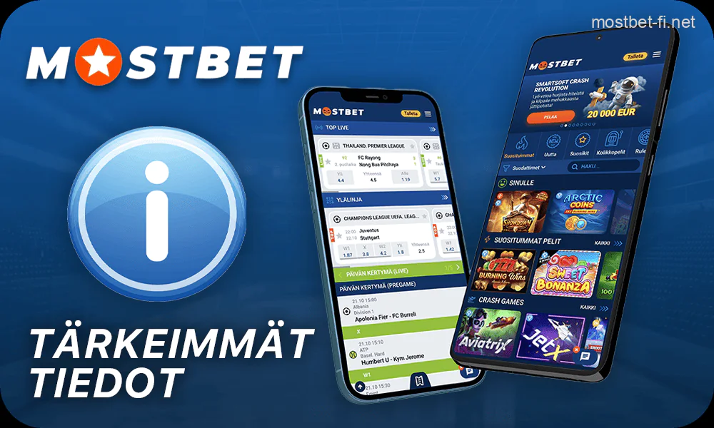 Tietoja mobiilisovelluksesta Mostbet-pelaajille