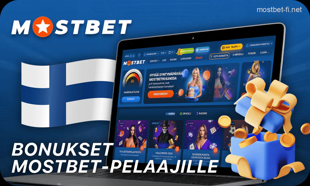 Bonukset ja kampanjat uusille pelaajille Mostbet Suomessa