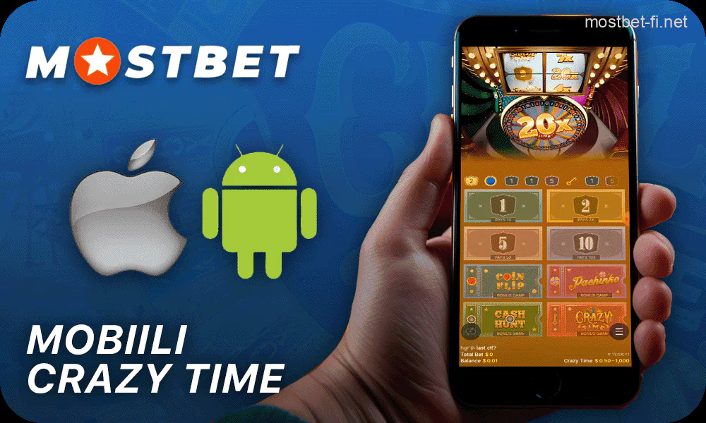 Mostbet Crazy Time mobiilisovellus suomalaisille pelaajille