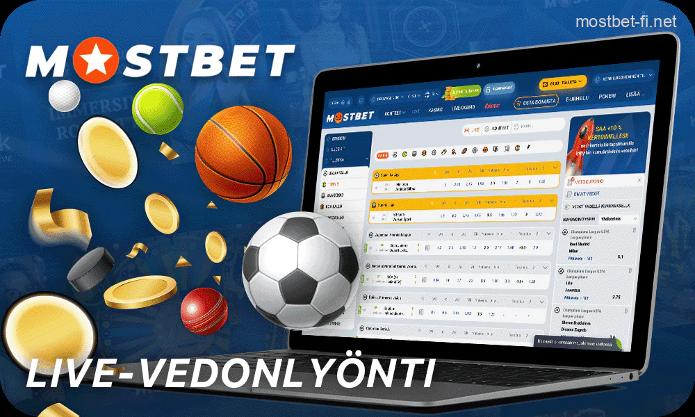 Live urheiluvedonlyönti Mostbet