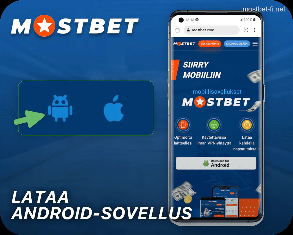 Mostbet APK-tiedoston asentaminen Androidille