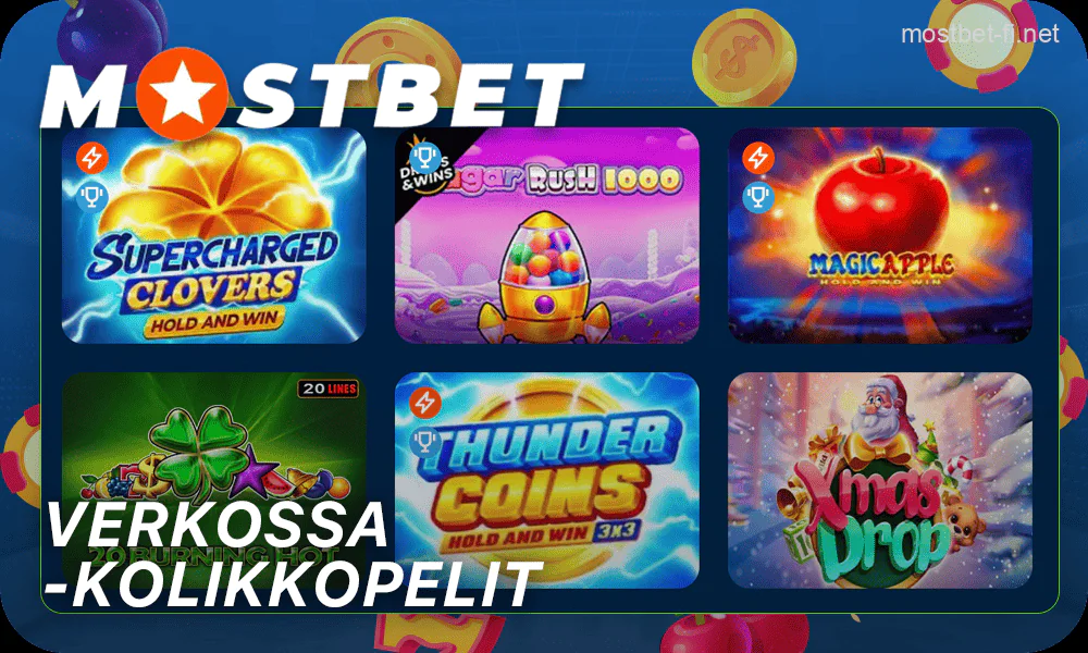 Suositut kolikkopelit Mostbet nettikasinolla Suomessa